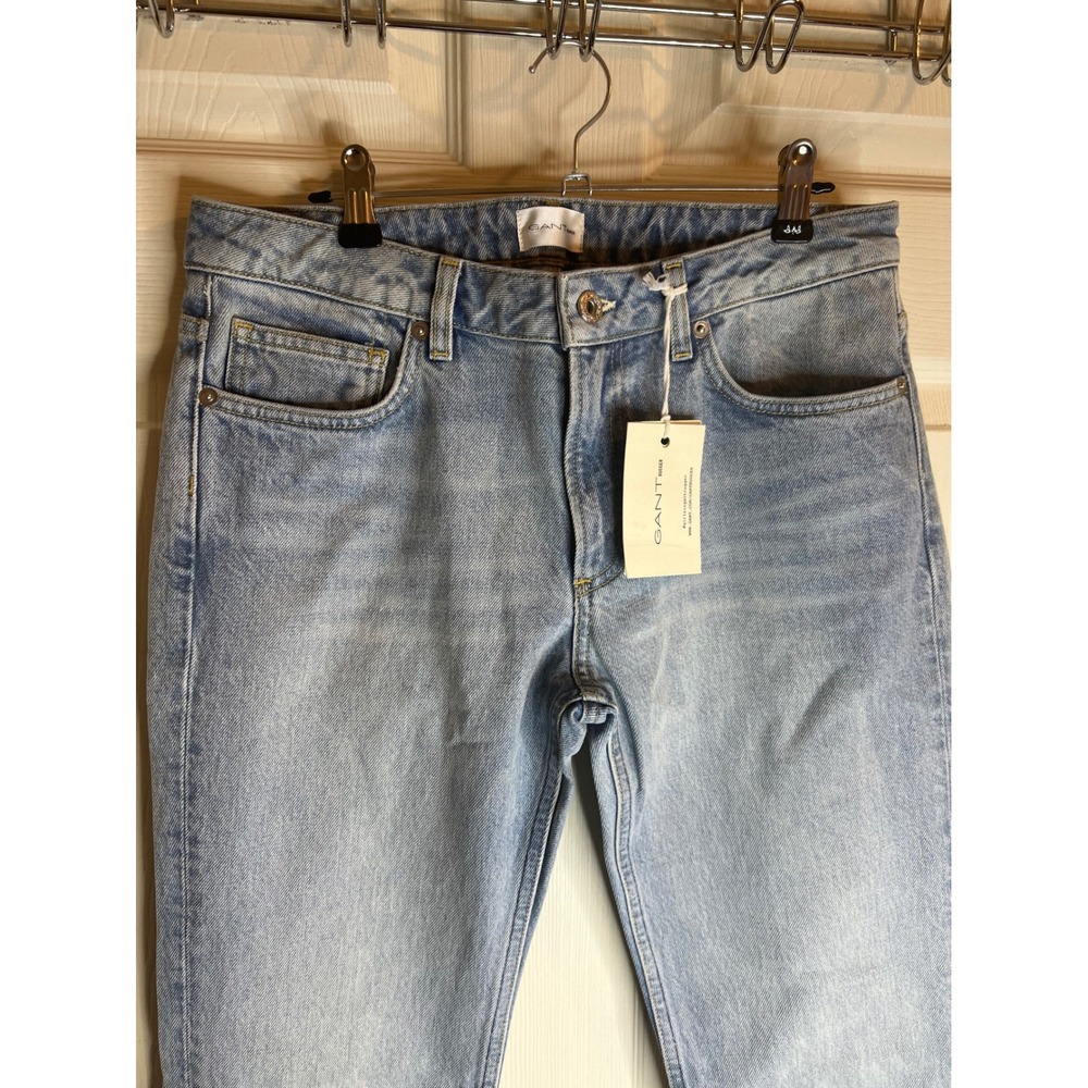 GANT Rugger Women Light Wash Denim Jeans Straight Leg‎ New With Tags Size 830